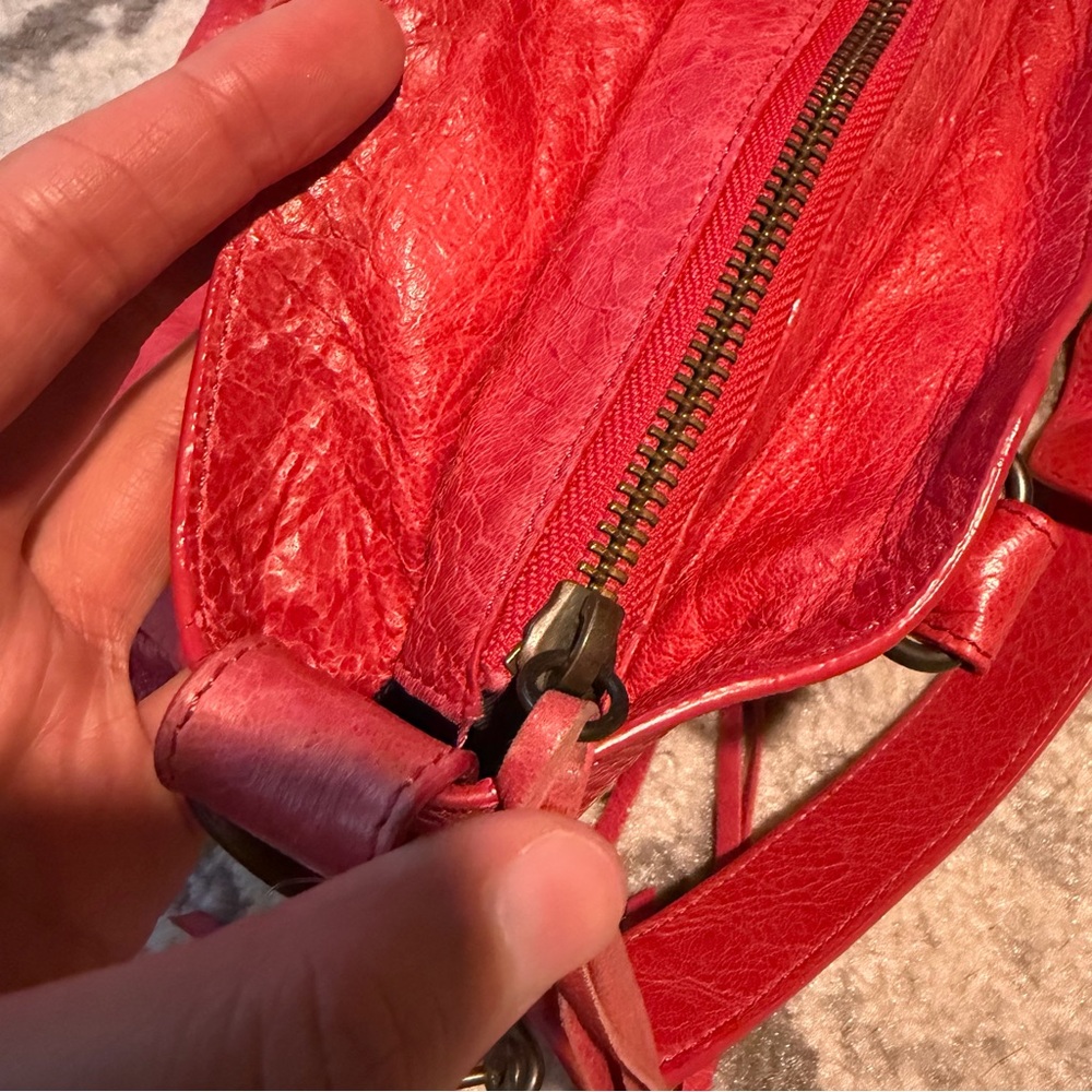 BALENCIAGA hot pink small city bag similar style handbag - Picture 7 of 8
